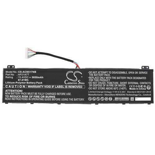 Acer Predator Helios 18 PH18-71-92RQ Battery