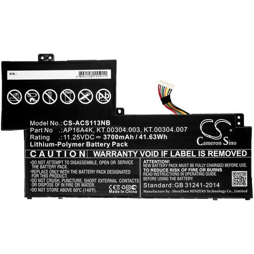 Acer Aspire One Cloudbook AO1-132-C53Y Battery