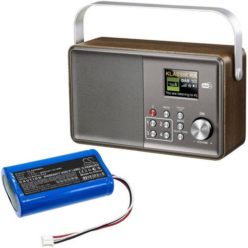 Albrecht DR 855 digital radio DAB + Battery