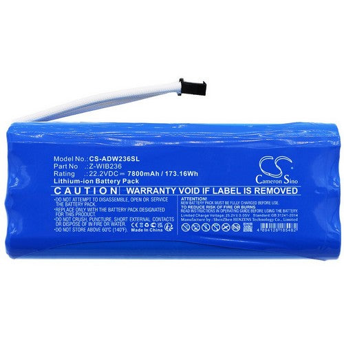 American DJ Z-WIB236 Battery