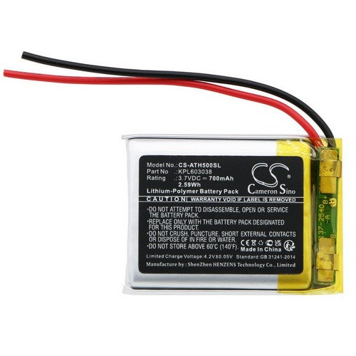 Audio-Technica KPL603038 Battery