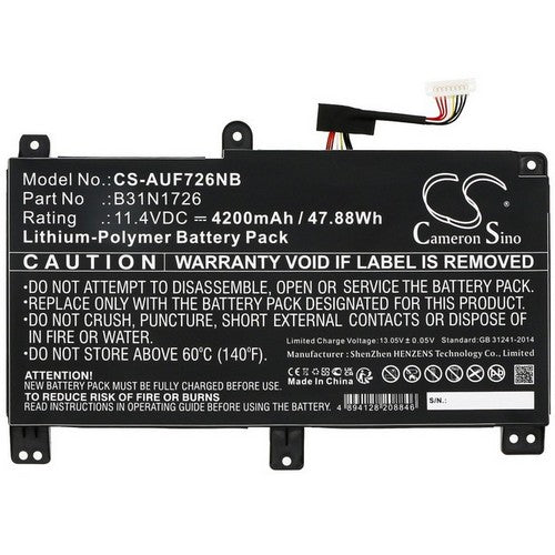 Asus TUF F15 FX506LH-HN004T Battery