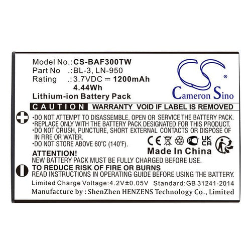 Intek KT-950EE Battery