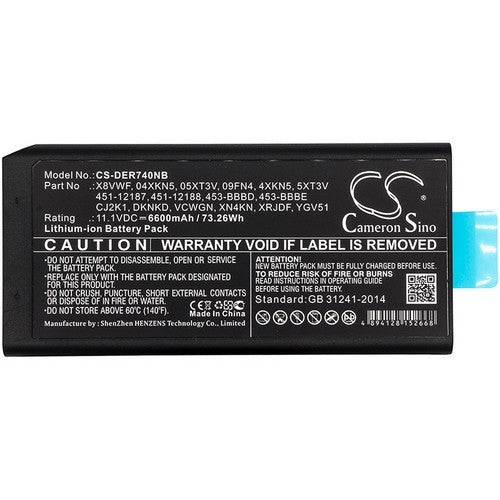 DELL Latitude 14 Rugged Extreme 7404 Battery
