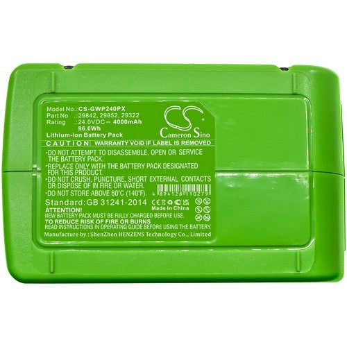 GreenWorks 20-Inch Cordless Pole Hedge Trimmer Battery
