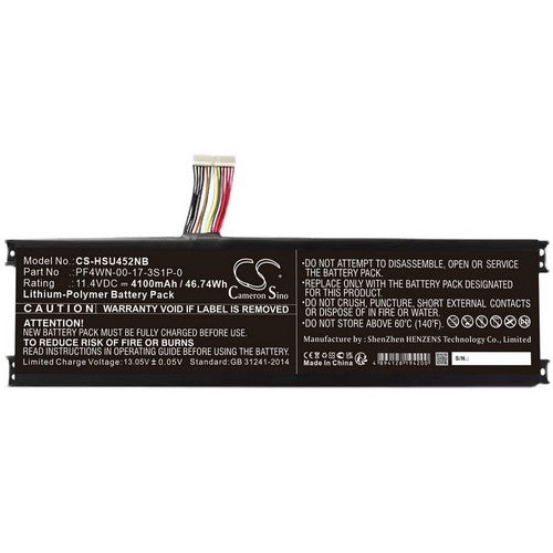 Motile PF4WN-03-17-3S1P-0 Battery