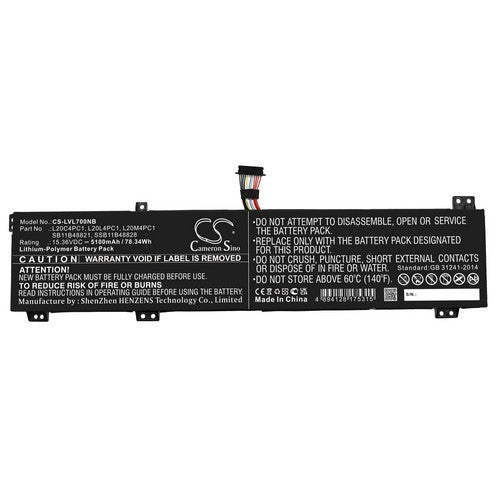 Lenovo Legion 5 Pro 16ACH6H 82JQ001RFR Battery