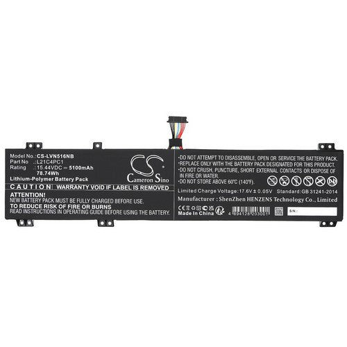 Lenovo Legion 5 Pro 16IAH7H 82RF0031RK Battery