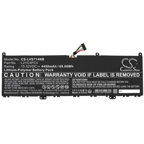 Lenovo Yoga Slim 7 Pro 14IAP7 82SV00A Battery