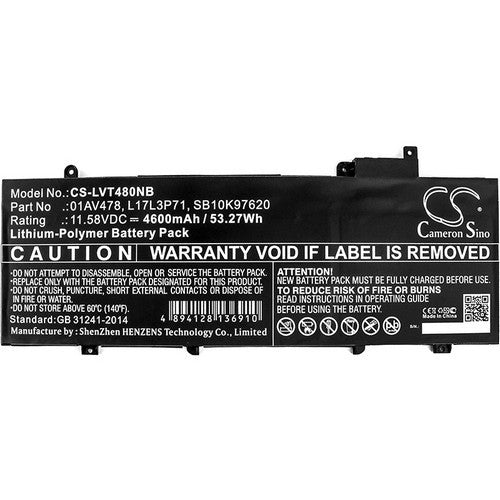 Lenovo ThinkPad T480s 20L8S21K03 Battery