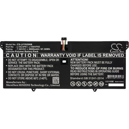 Lenovo Yoga 920-13IKB Glass 80Y8004JGM Battery