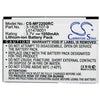 Novatel Wireless L01478001 Battery