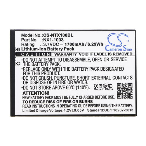 HandHeld NX1-1003 Battery