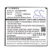 CS-PAD230BL Battery