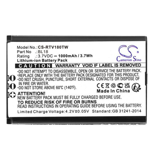 Retevis BL18 Battery