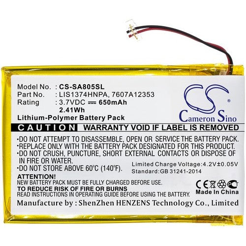 Sony NWZ-A829BLK Battery