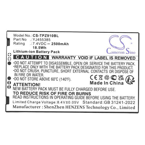 CS-TPZ910BL Battery
