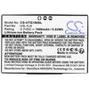 UniStrong G120BD Battery