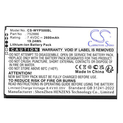 CS-WYP500BL Battery