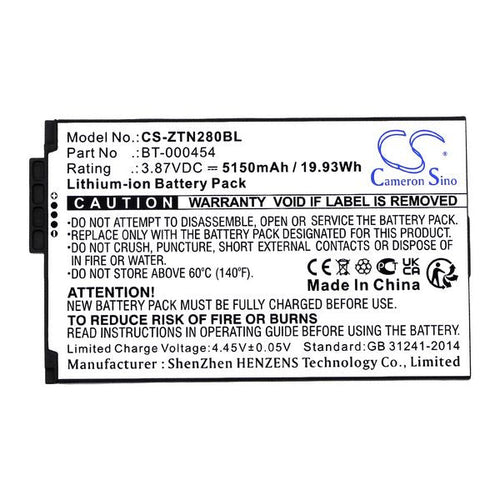 Zebra BTRY-TN2X-1XMA1-01 Battery