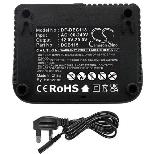 DeWalt XR Li-Ion 18V Replacement Power Tool Charger