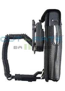 P-7921HC-Y Vinyl Holster with Swivel Belt Clip and Coil Lanyard