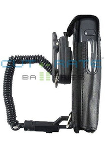 P-7921-B Vinyl Holster with Swivel Belt Clip and Coil Lanyard