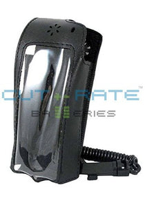 P-7921-B Vinyl Holster with Swivel Belt Clip and Coil Lanyard