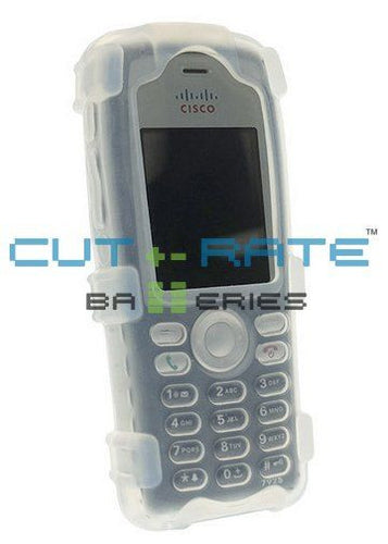 Cisco 7925G Clear Silicone Gel Case with Belt Clip