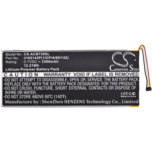 Acer 3165142P(1ICP/4/65/142) Battery