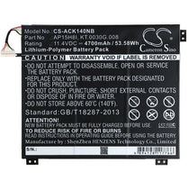 Acer Aspire One Cloudbook 14 Battery
