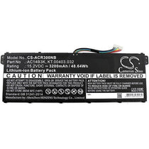 Acer TravelMate B117-M-P64N Battery