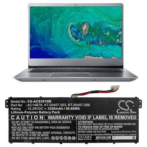 Acer Swift 3 SF314-56G-747J Battery