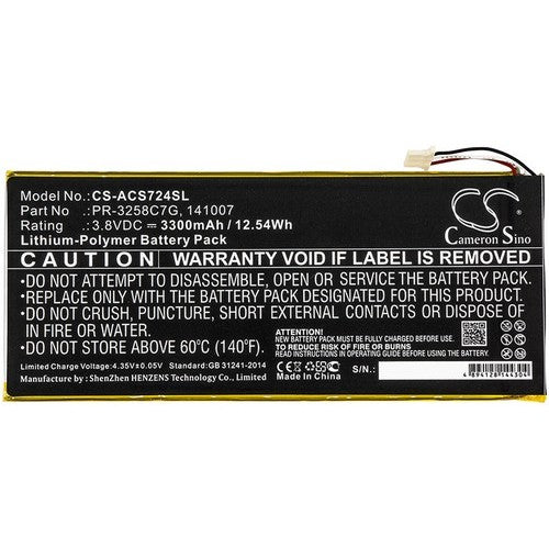 Acer PR-3258C7G Battery