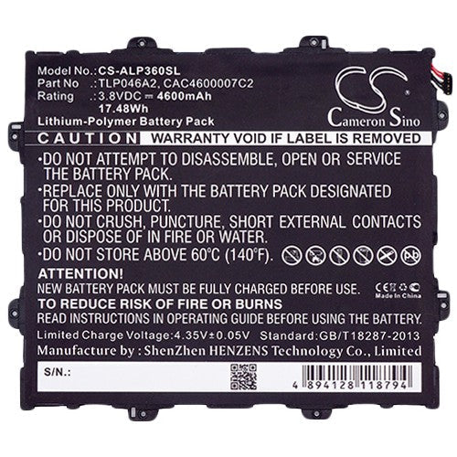 Alcatel One Touch POP 10 (9.6) Battery