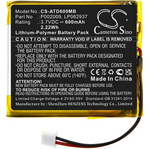 Alecto DBX-60 Battery