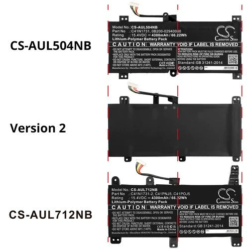 Asus ROG Strix Scar II GL704GW Battery