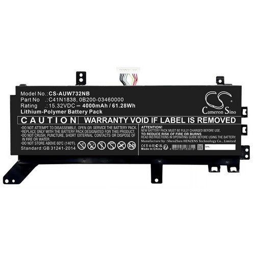 Asus StudioBook 17 W730G2T Battery