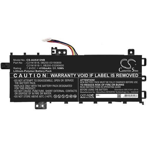 Asus VivoBook 14 X412UA-EK187T Battery