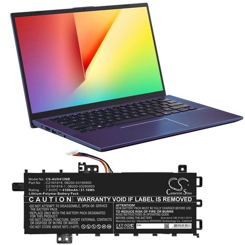 Asus VivoBook 14 X412UA-EK266T Battery