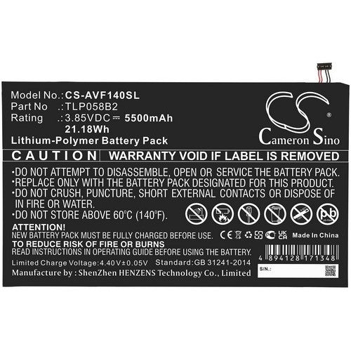 CS-AVF140SL Battery