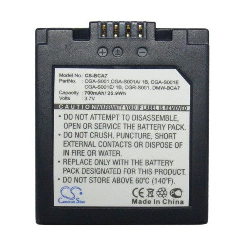 Panasonic Lumix DMC-FX5EN Battery