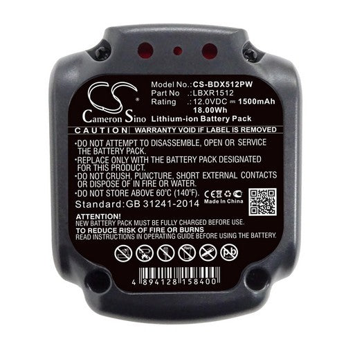 Black & Decker BDCDD12 Battery