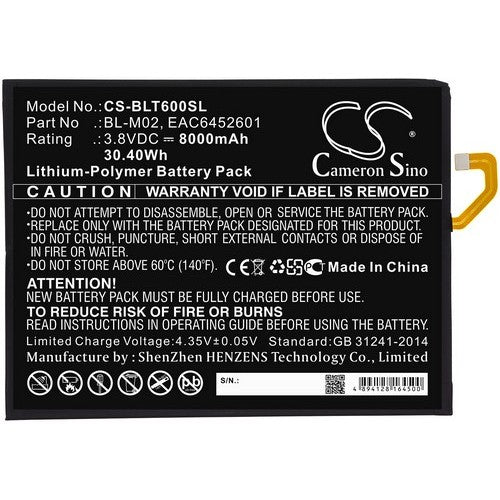 LG G Pad 5 10.1 Battery