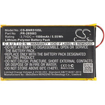 Barnes & Noble BNRV510 Battery