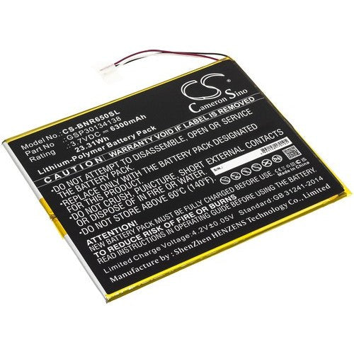 Barnes & Noble GSP30134138 Battery