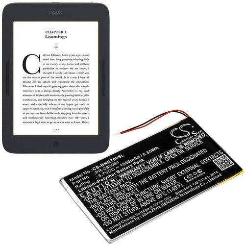 Barnes & Noble PR-285084 Battery
