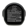 Black & Decker CD231P8 Battery
