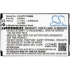 CS-BTV700MB Battery