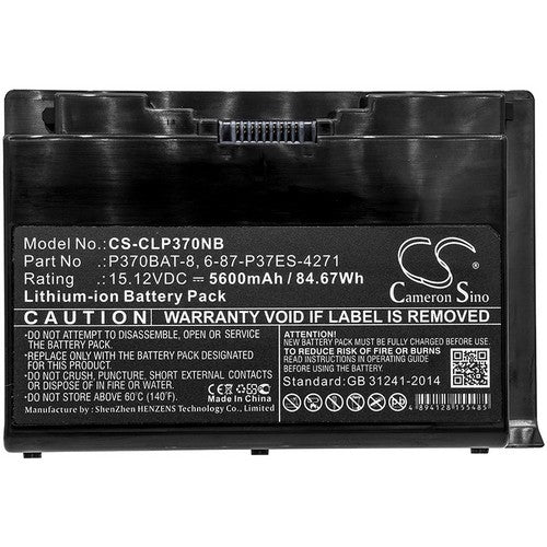 Clevo P375BAT-8 Battery